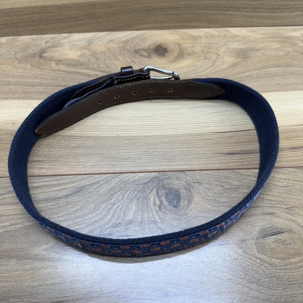 Vineyard Vines Young Mens Boys 26 American Flat Navy Blue Golf Belt